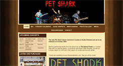 Desktop Screenshot of petsharkband.com