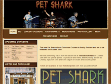Tablet Screenshot of petsharkband.com